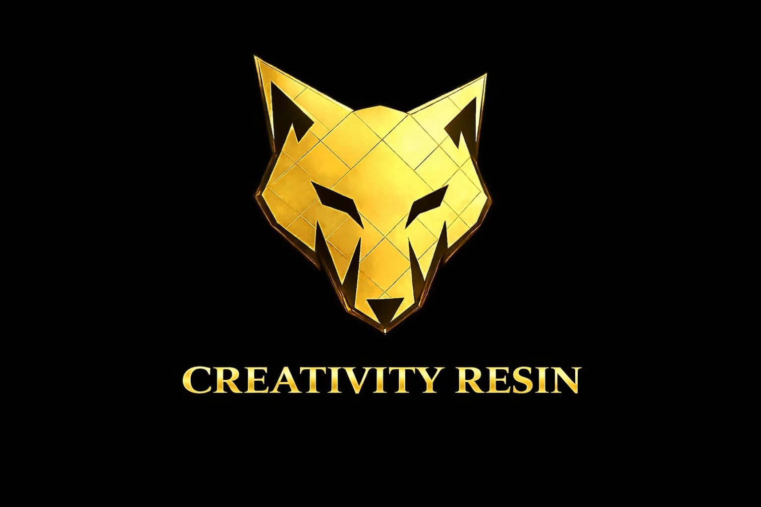 Logo dorado de Creativity Resin